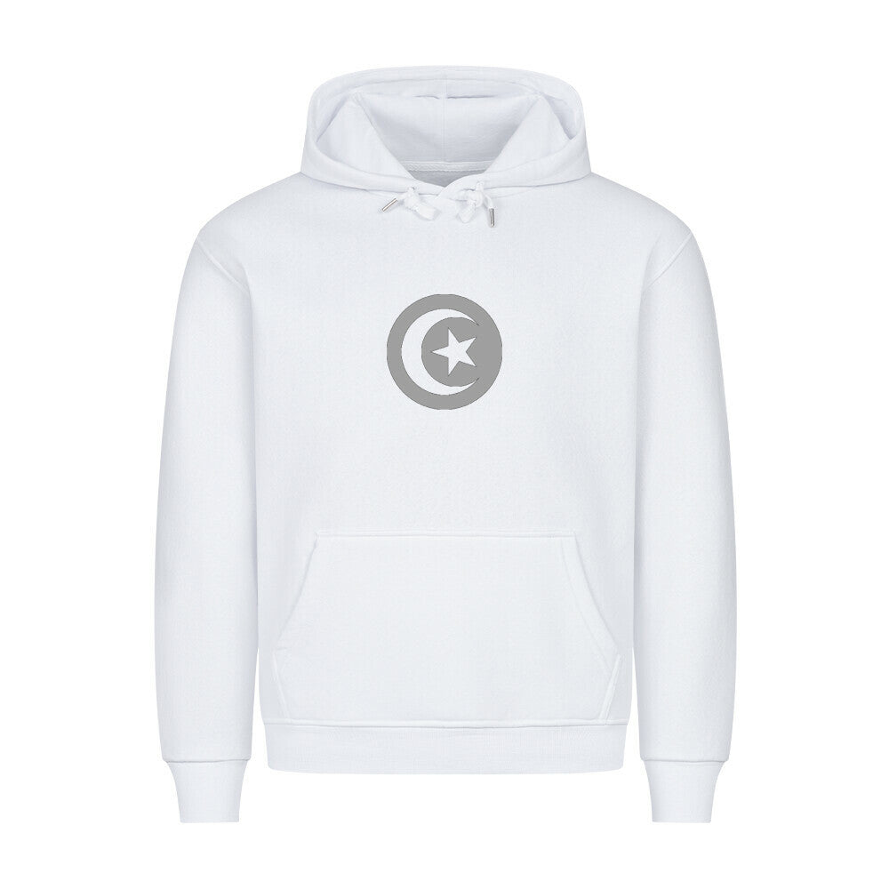 Hoodie mit Tunesien-Design von MarketPrint, weicher Stoff, bequemes Oberteil mit stilvollem Landmuster, frontal sichtbar.