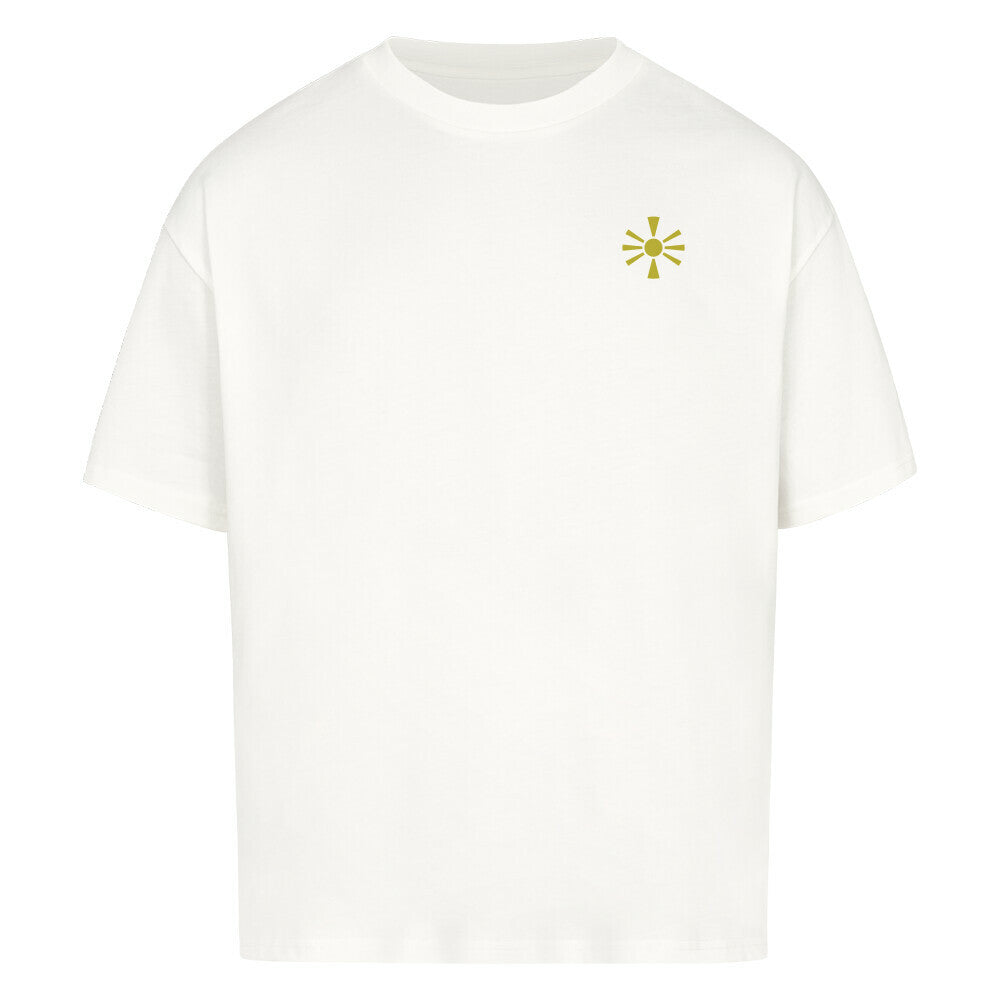 Helles Oversized T-Shirt von Pelasgia mit Mazedonien-Design, bequemes Baumwollshirt für Frauen und Männer.