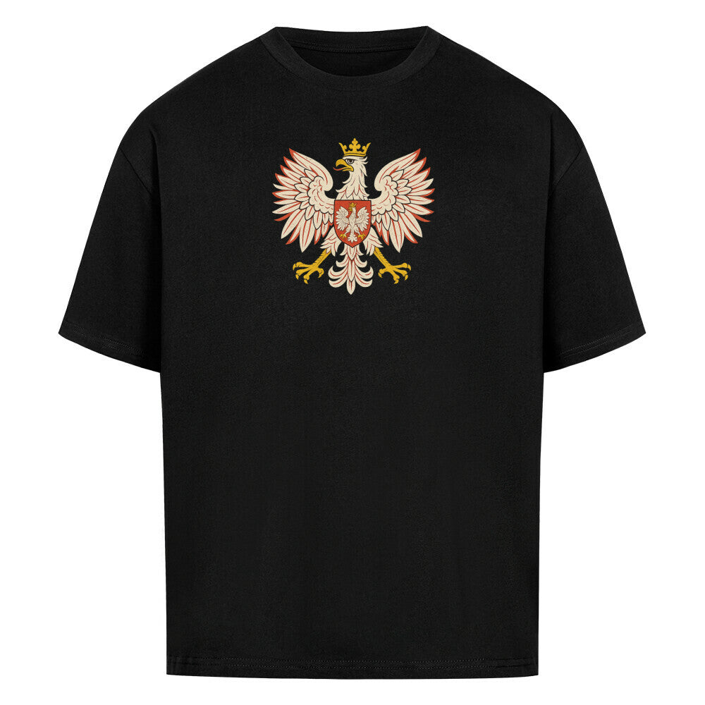 Weißes Oversized T-Shirt von Pelasgia mit Eulen-Design, bequemes Baumwollshirt für einen lässigen Look, Frontansicht.