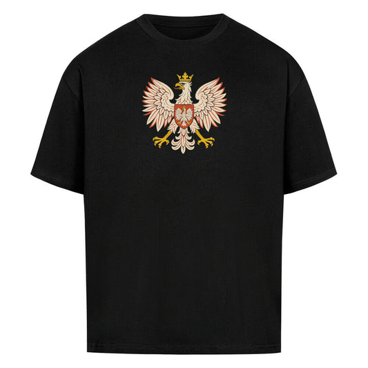 Weißes Oversized T-Shirt von Pelasgia mit Eulen-Design, bequemes Baumwollshirt für einen lässigen Look, Frontansicht.