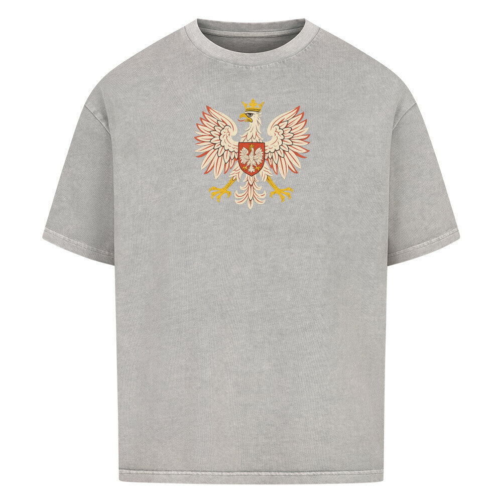 Weißes Oversized T-Shirt von Pelasgia mit Eulen-Design, große Passform, weicher Baumwollstoff, lässiger Streetwear-Look