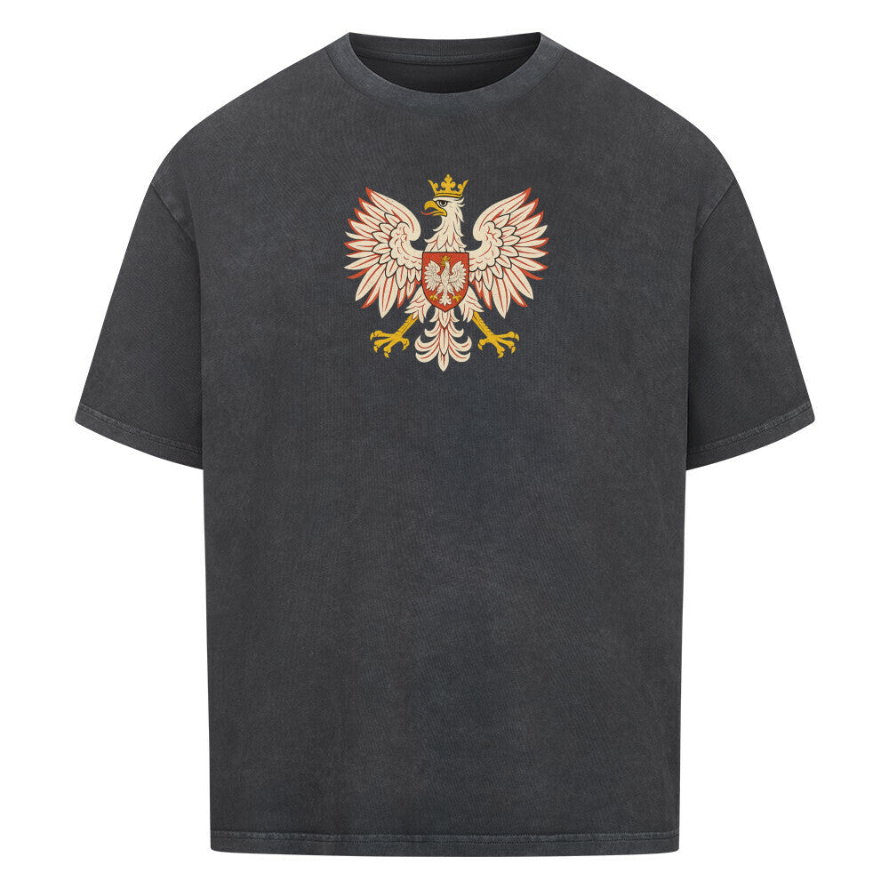 Weißes Oversized T-Shirt von Pelasgia mit Eulen-Print, locker sitzend, aus Baumwolle, mit großem Eulenmotiv auf der Vorderseite