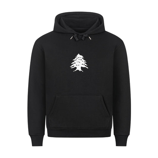 Hoodie der Marke Pelasgia mit Libanon-Design, bequemer Pullover aus weichem Material, sichtbar auf dem Produktbild.