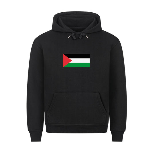 Grauer Pelasgia Hoodie mit Palästina-Design, bequemer Pullover aus weichem Material, formlos und lässig für angenehmen Tragekomfort