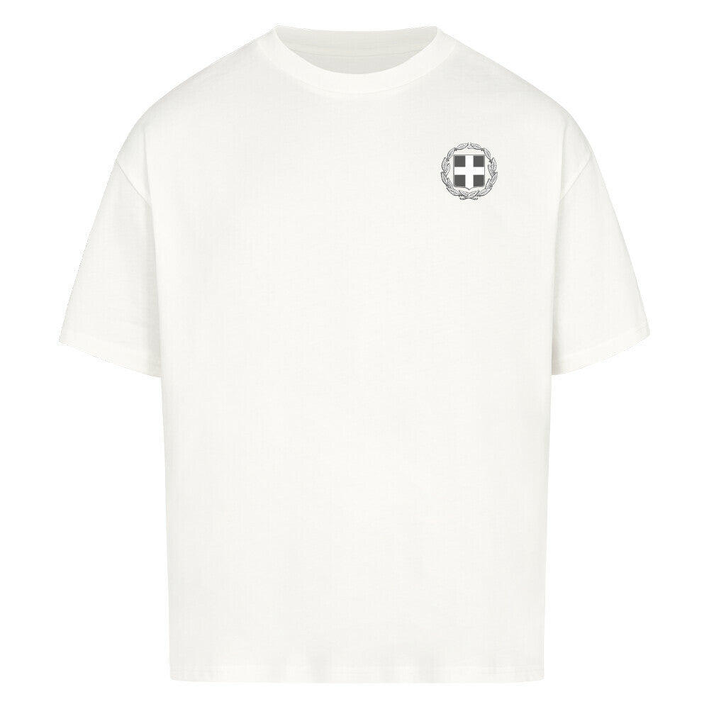 Helles, oversized Griechenland T-Shirt von Pelasgia mit griechischem Design, weiche Baumwolle, lässiger Fit, für Damen und Herren