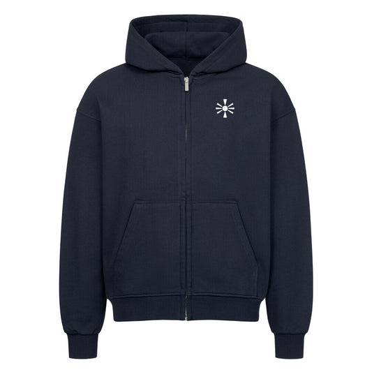 Pelasia Zip-Hoodie mit Mazedonien-Design, bequemer schwarzer Hoodie aus weichem Material, ideal für casual Looks.