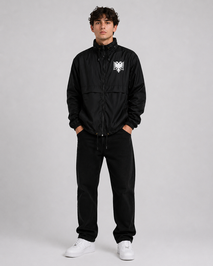Leichte Pelasgia Windbreaker Jacke für Albanien-Reisen, wasserabweisend mit verstellbarem Kapuze und sportlichem Design
